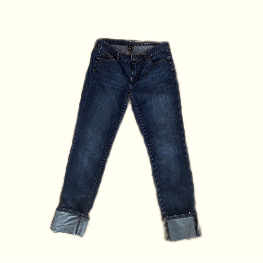 Gap Straight Cuff Coupe Droite A Reverse Jean